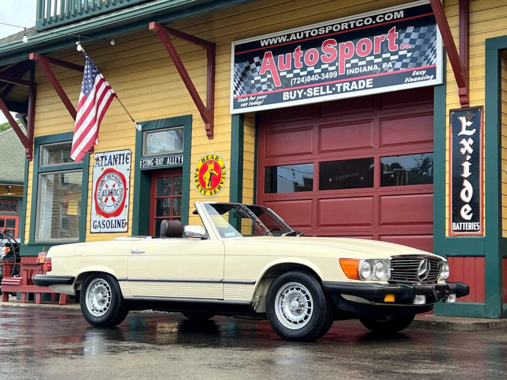 1985 Mercedes-Benz 380SL 67980 Miles Ivory Convertible 3.8L Gas V8