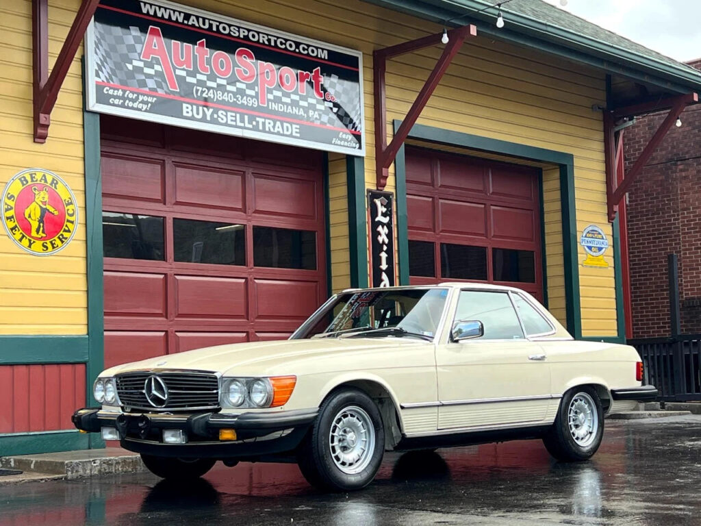 1985 Mercedes-Benz 380SL 67980 Miles Ivory Convertible 3.8L Gas V8