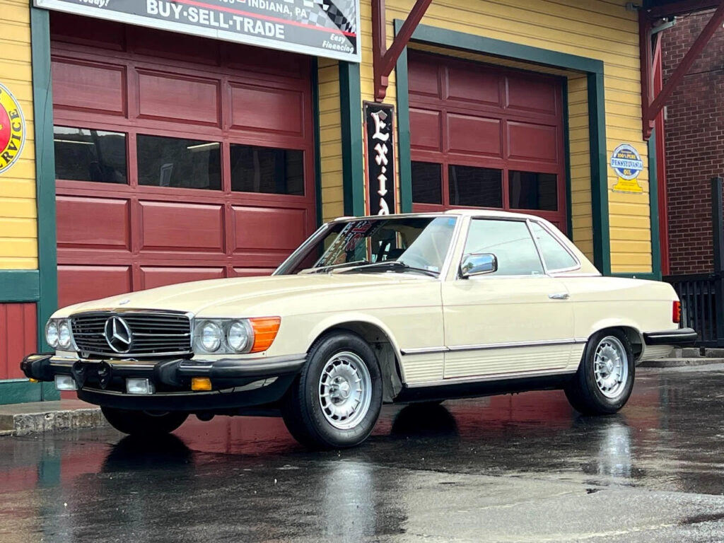 1985 Mercedes-Benz 380SL 67980 Miles Ivory Convertible 3.8L Gas V8