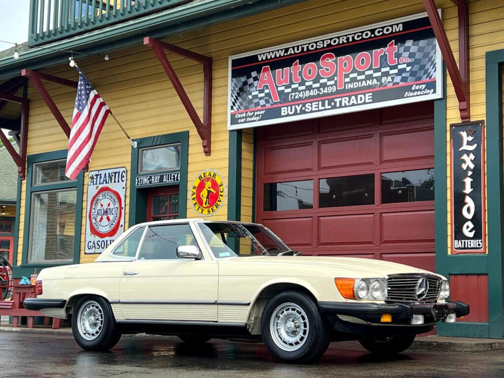 1985 Mercedes-Benz 380SL 67980 Miles Ivory Convertible 3.8L Gas V8