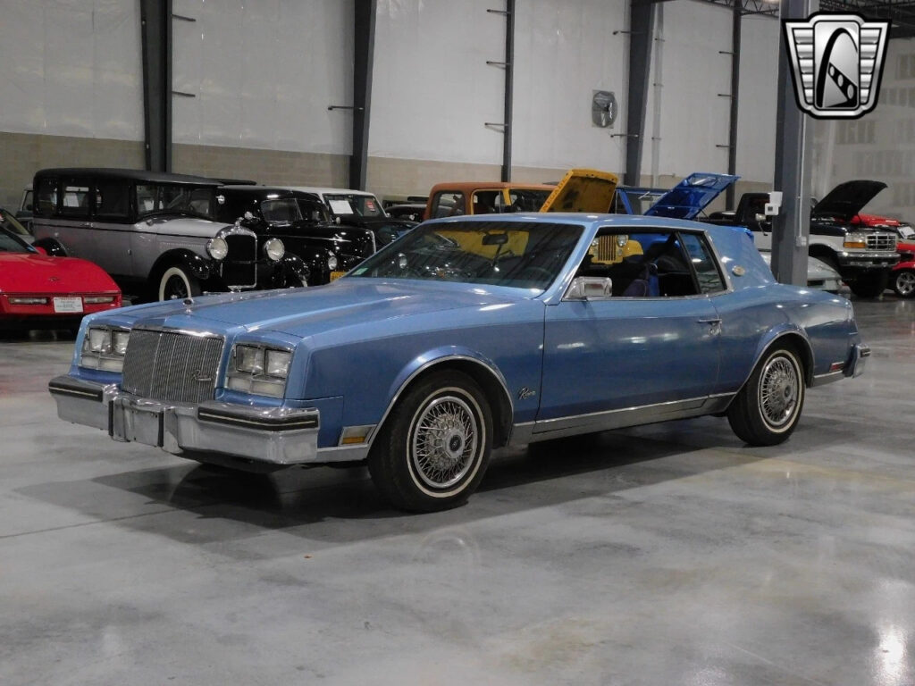 Blue 1980 Buick Riviera Coupe V8