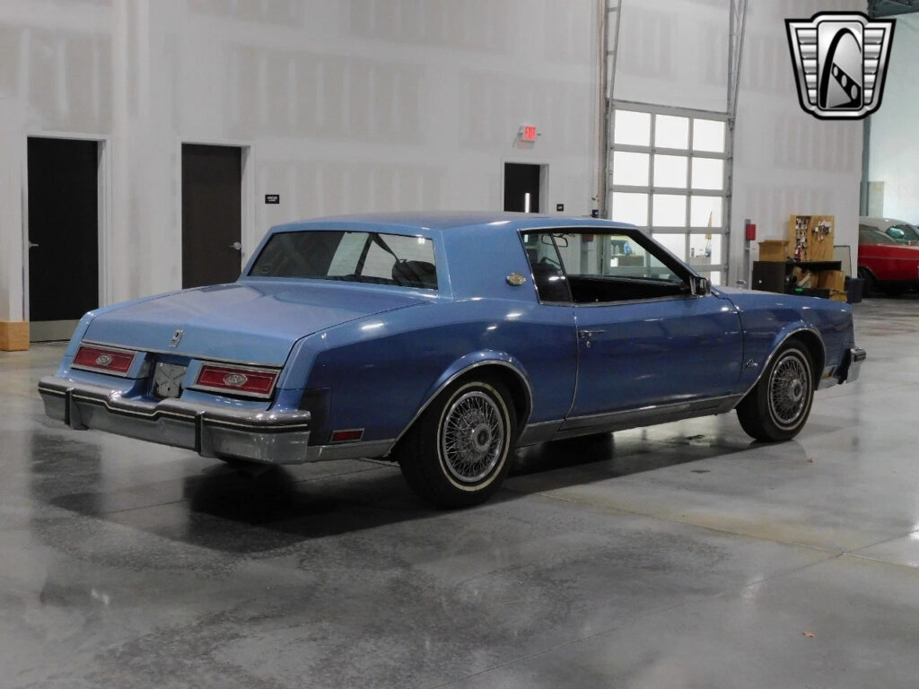 Blue 1980 Buick Riviera Coupe V8
