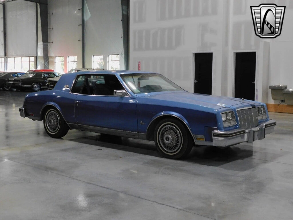 Blue 1980 Buick Riviera Coupe V8