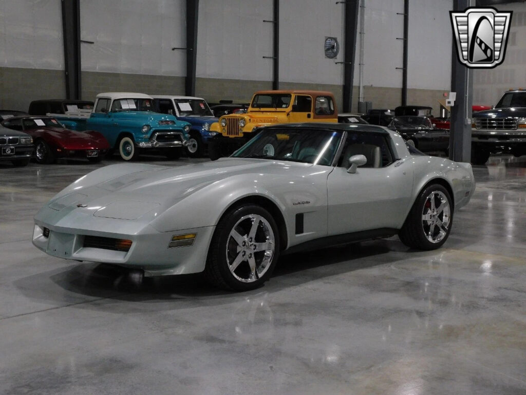 Silver 1982 Chevrolet Corvette Coupe V8