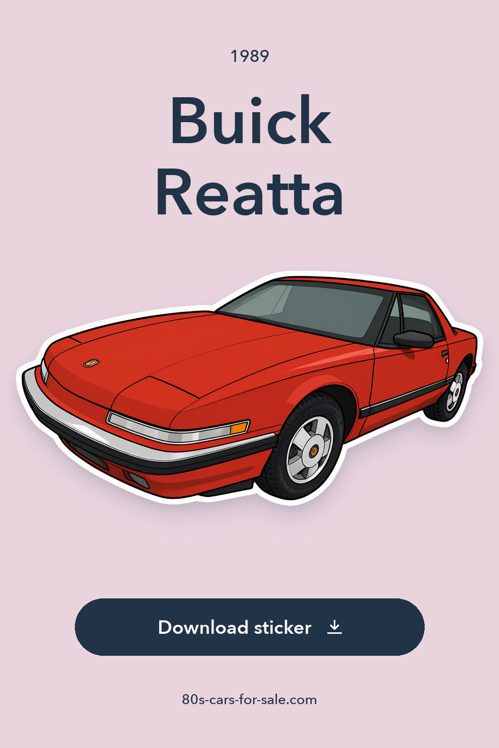 1989 Buick Reatta sticker preview