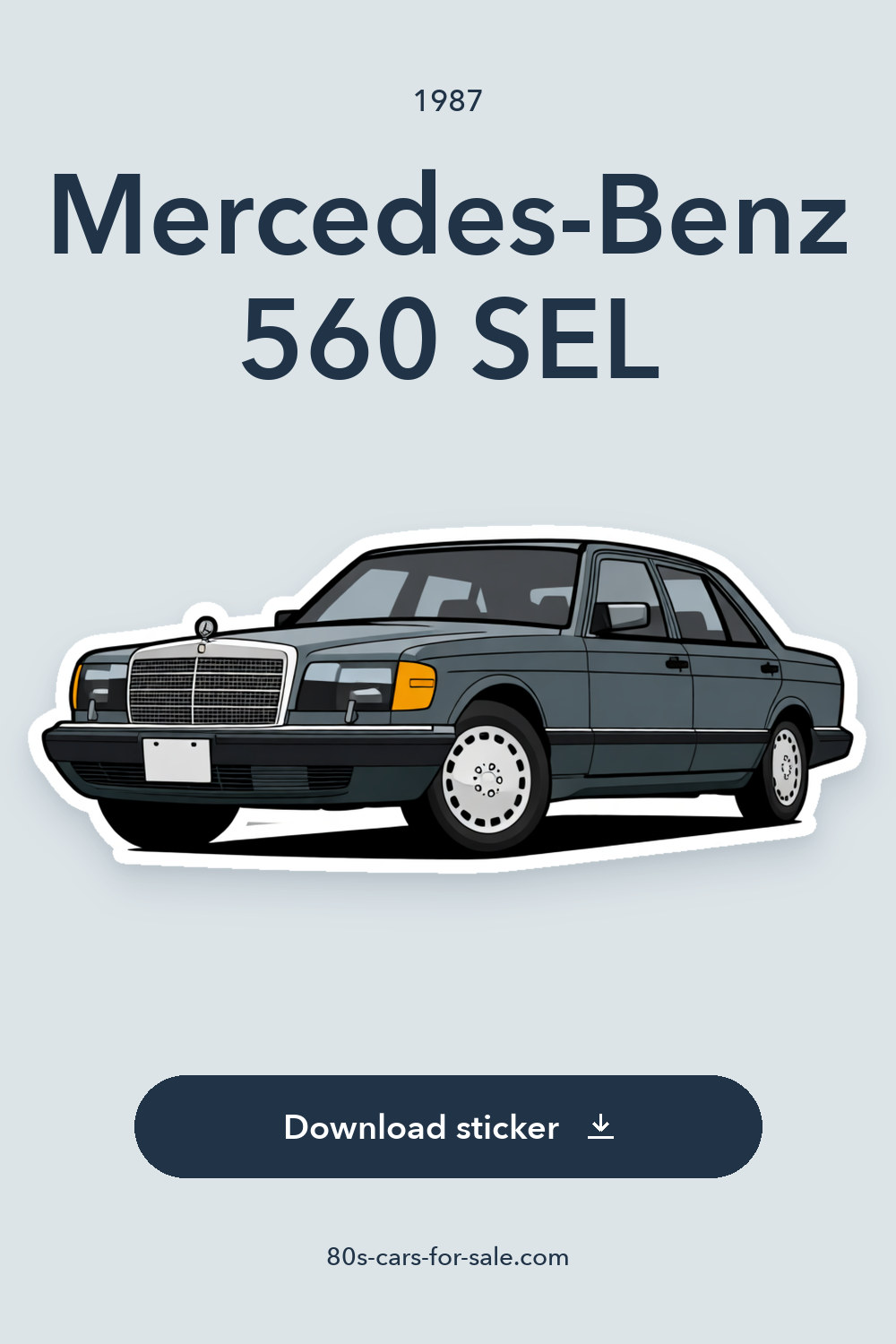 1987 Mercedes-Benz 560 SEL sticker preview